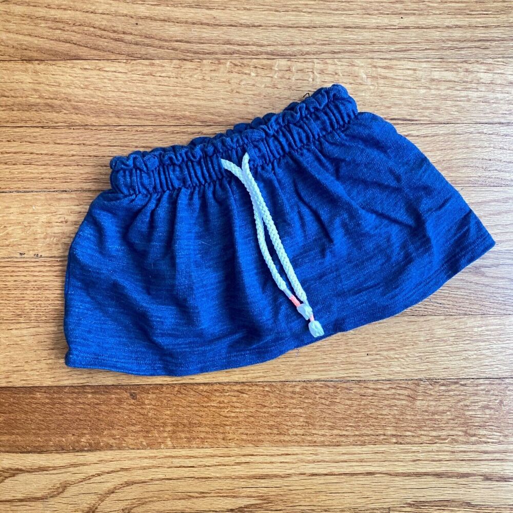 Cat & Jack 2T Toddler Girl Dark Blue Skirt Shorts Drawstring Stretchy